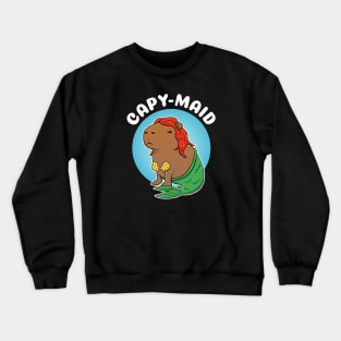 Capymaid Capybara Mermaid Costume Crewneck Sweatshirt